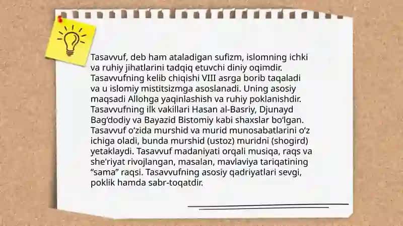Tasavvuf Tariqatlari va xozirgi zomon 3