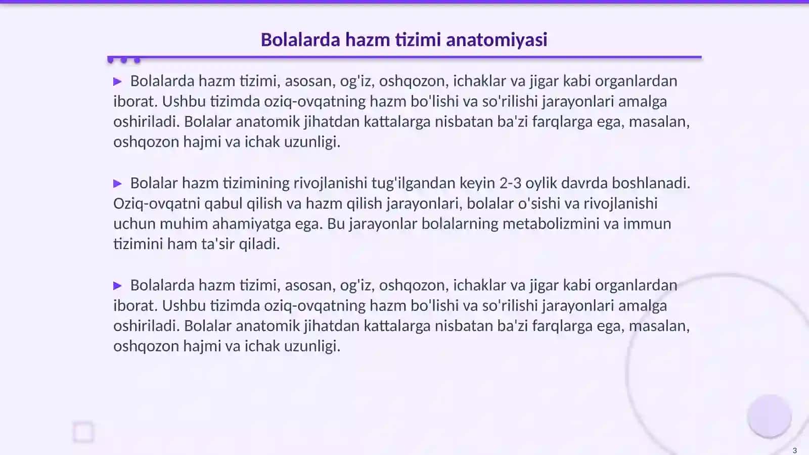 Bolalarda hazm tizimidegi tekshirish usullari 3