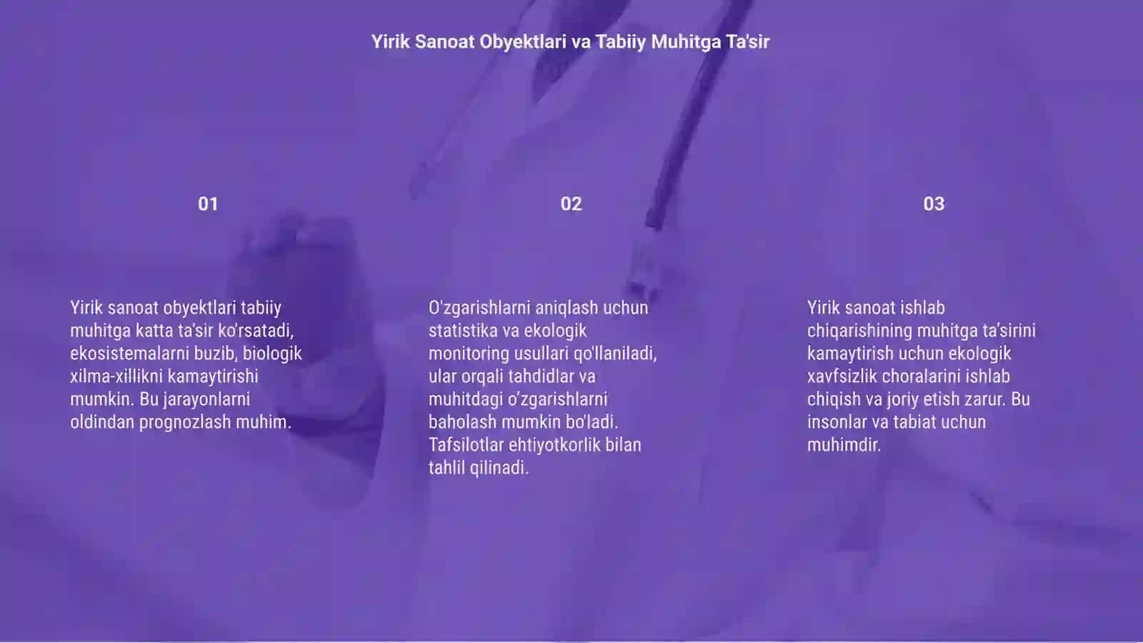 Yirik sanoat obyektlari va tabiiy muhitga ta'sir 3