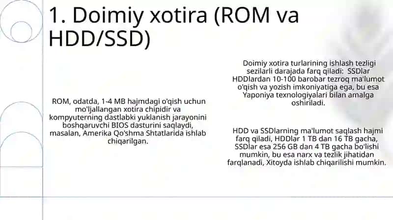 Shaxsiy kompyuterning tuzilishi va arxitekturasii 3