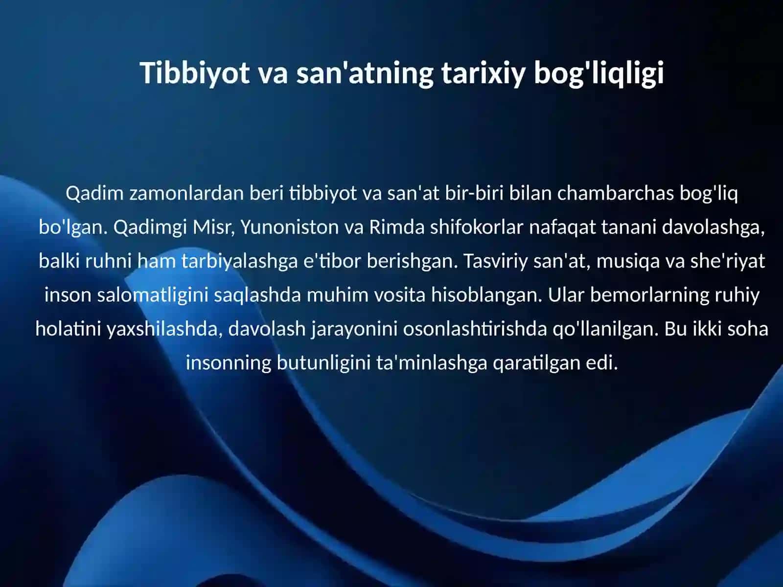 Tibbiyot va san'at 3