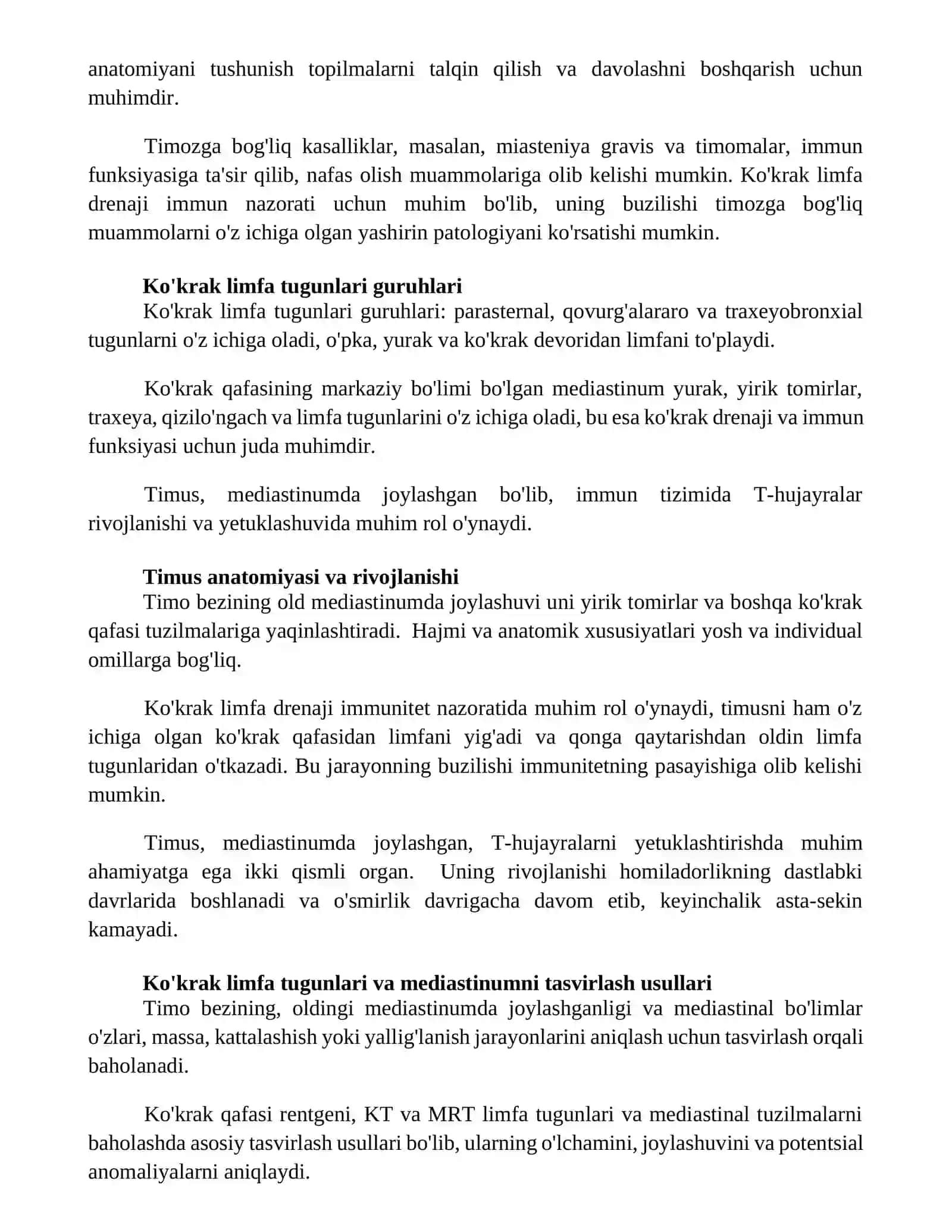 Koʻkrak qafasi limfa drenji 3