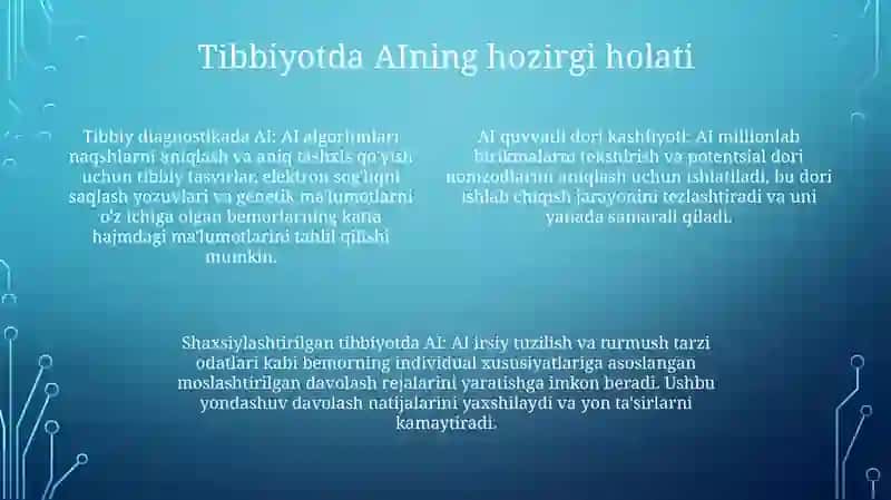 Sun'Iy Intellekt Qaysi Sohada Eng Zarur? Albatta Tibbiyotda.. 3