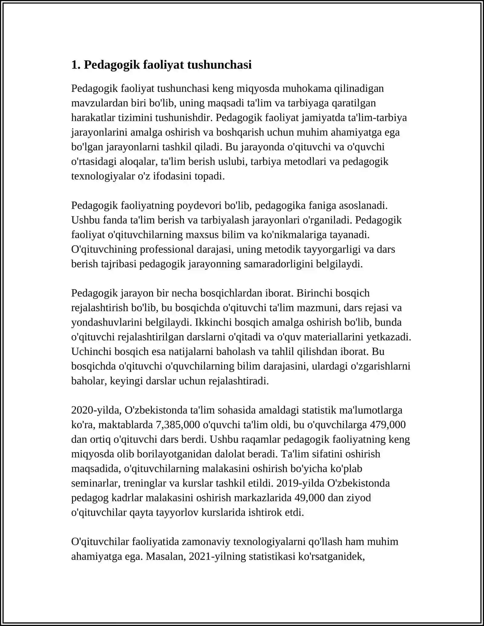 PEDAGOGIK FAOLIYATNING MOHIYATI VA QADRIYAT XUSUSIYATLARI 3
