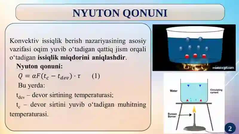 Konvektiv issiqlik almashinuvi 3