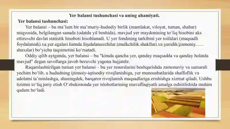 Raqamlashtirilgan tuman yer balansi 3