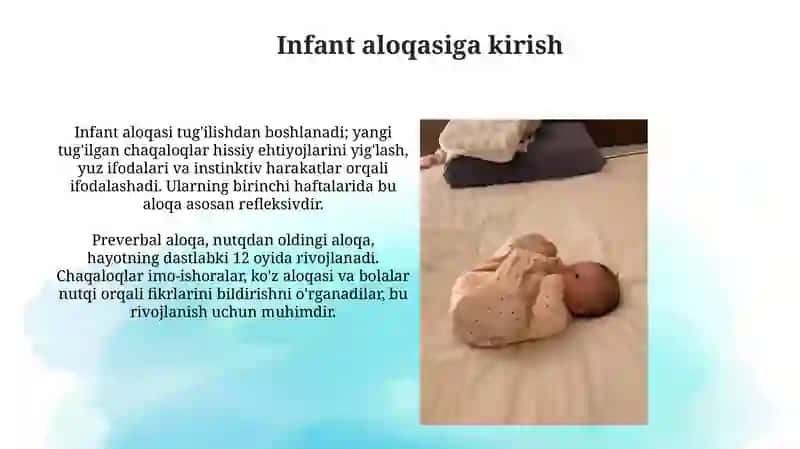 Chaqaloqlik davridagi muloqot 3