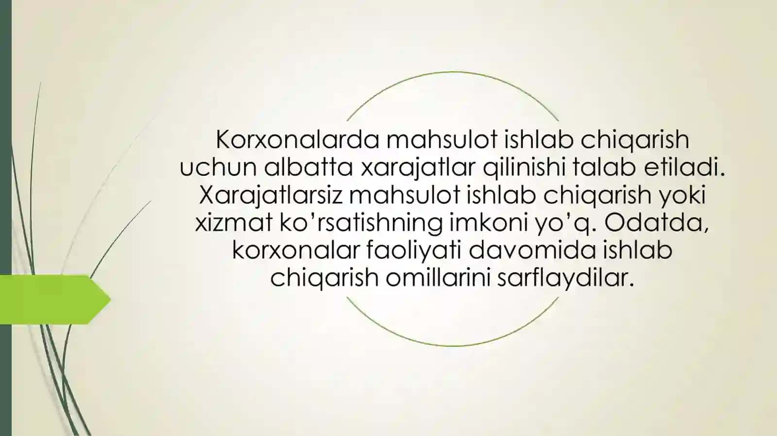 Korxonalarda mahsulot tannarxi 3