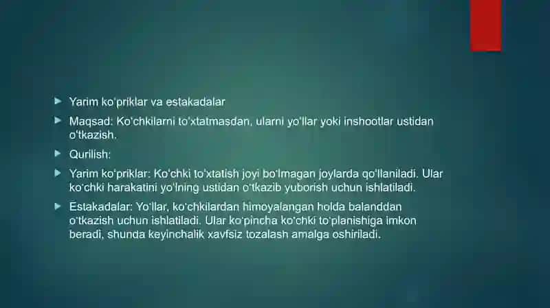 Qor va kochkilardan himoyalash inshootlari 3