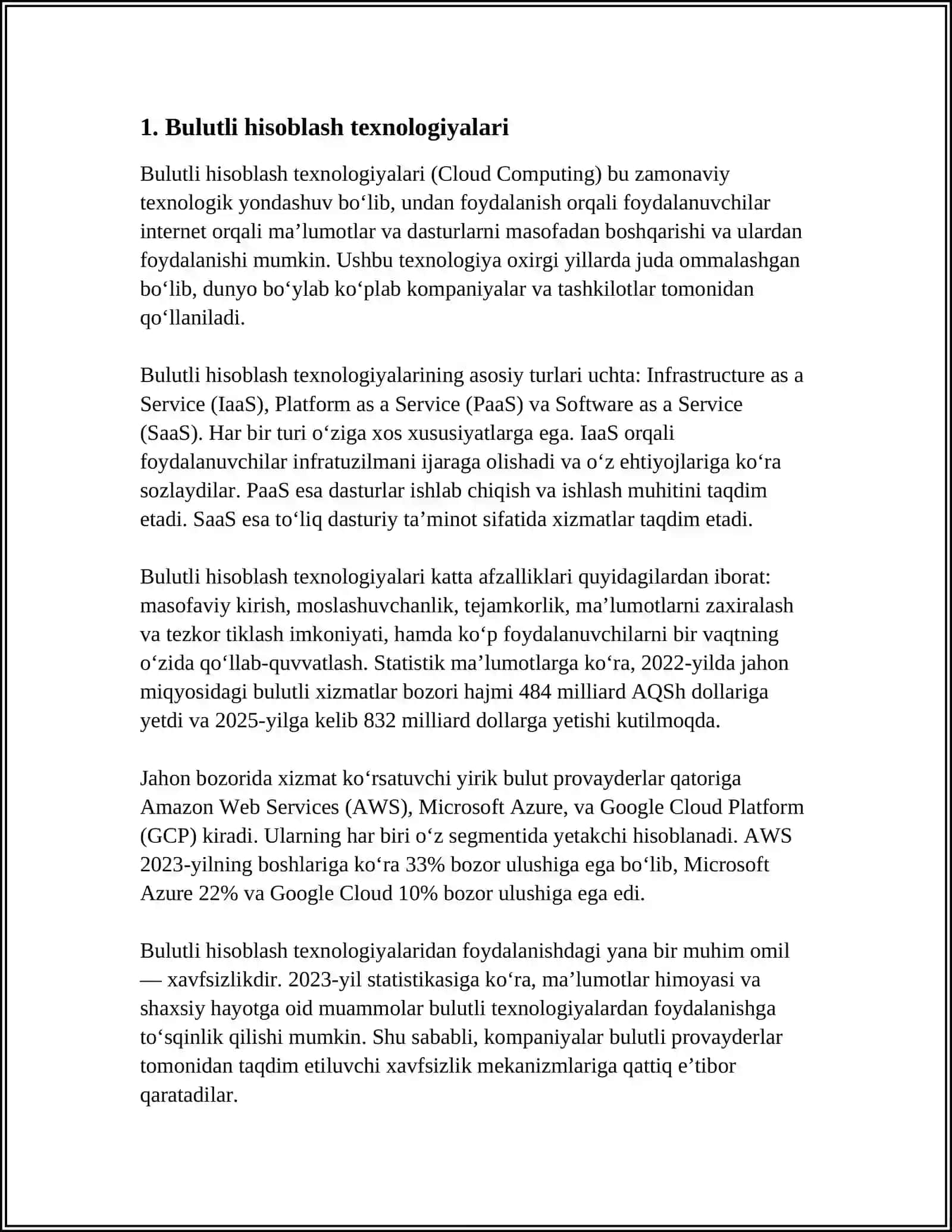 Bulutli hisoblash texnologiyalari 3