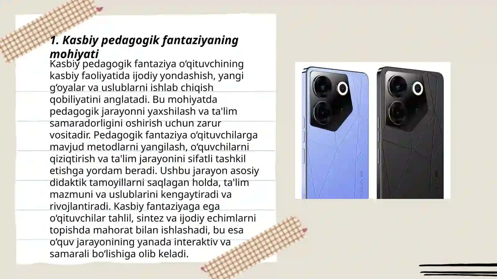 Kasbiy pedagogik fantaziya 3