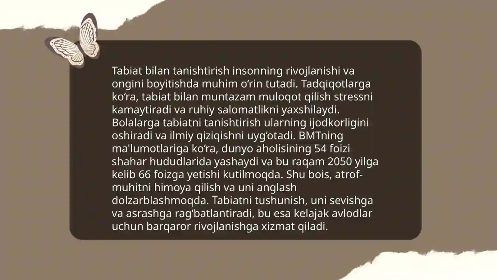 Tabiat bilan tanishtirishda amaliy metod 3