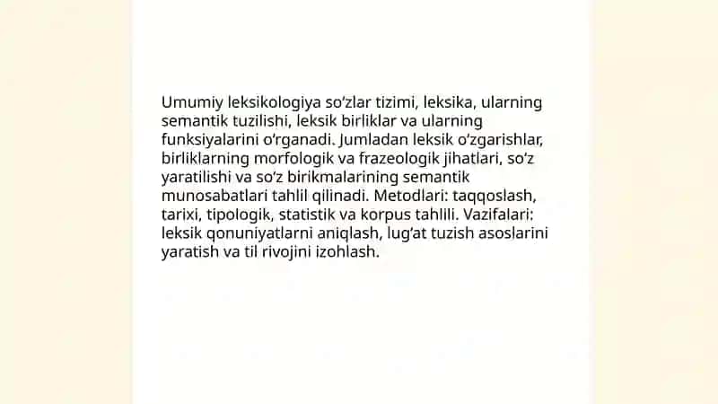 Leksikoligiya bo'limlari 3