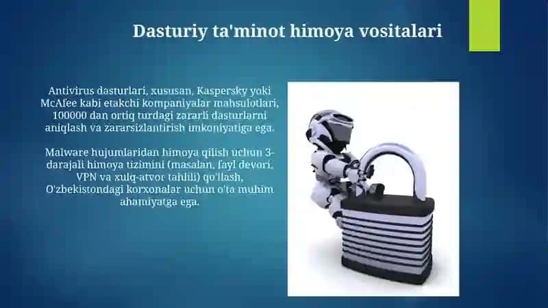 Dasturiy ta'minot himoya vositalari 3