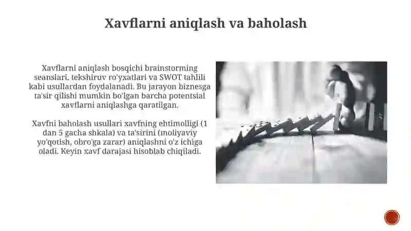 Xavflarni aniqlash va baholash 3