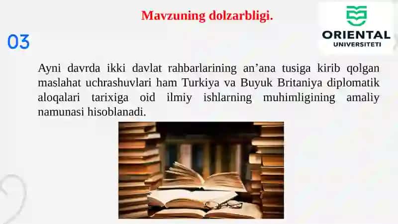 TURKIYA VA BUYUK BRITANIYA MUNOSABATLARI SHAKLLANISHINING TARIXIY 3