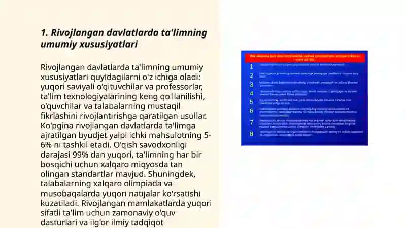 Jahonning rivojlangan davlatlarida ta'lim tizimi 3