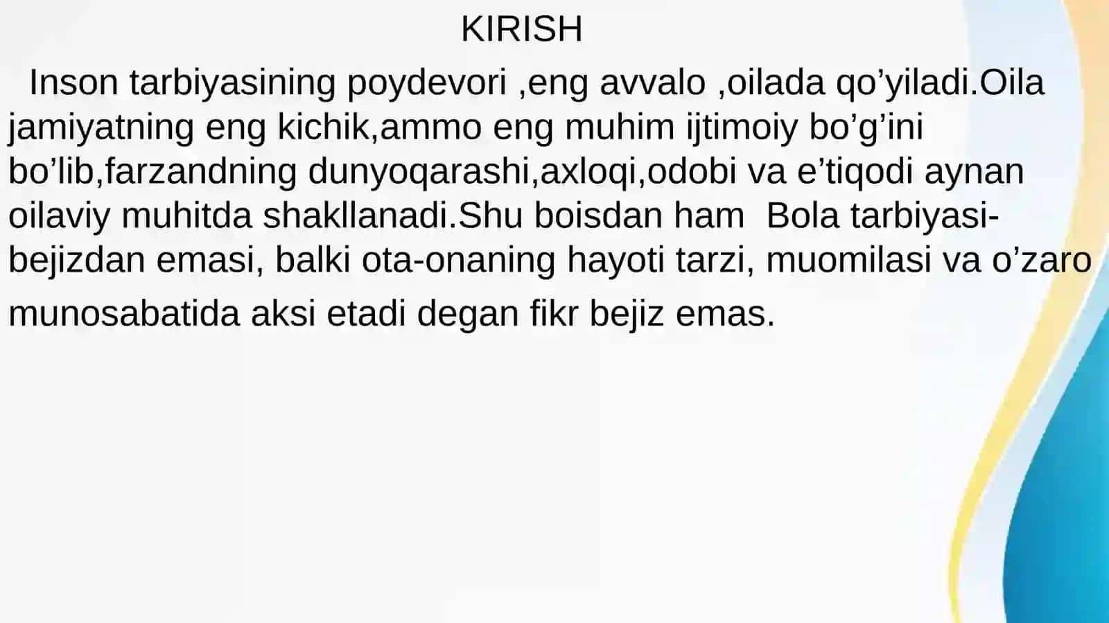 Oilada tarbiya asoslari 3