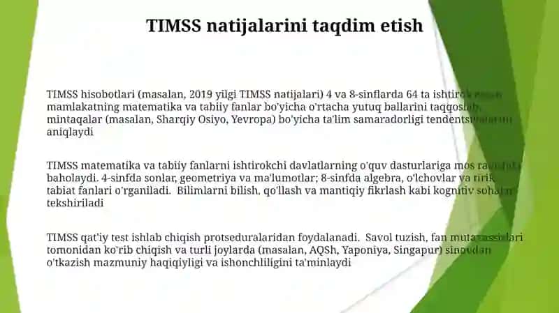 TIMSS Test Dizayn va Ishlab Chiqish 3