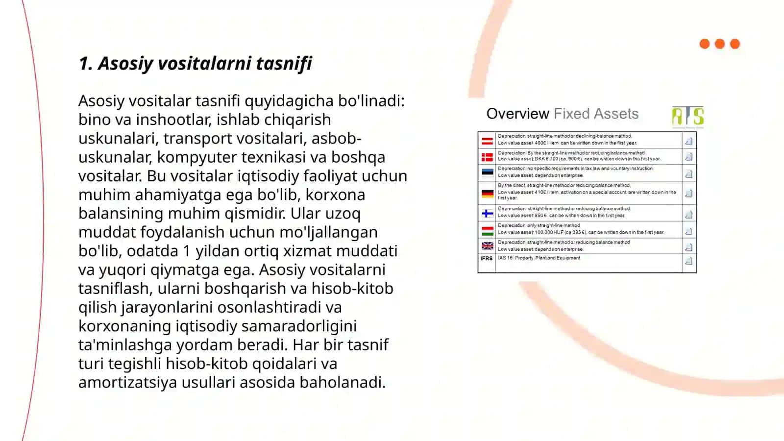 Asosiy vositalar hisobi 3