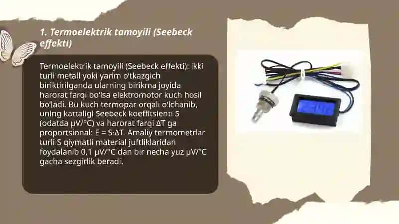 Termoelektrik termometrlar 3