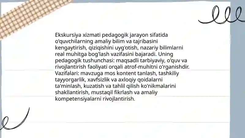 Ekskursiya xizmati pedagogik jarayon sifatida 3