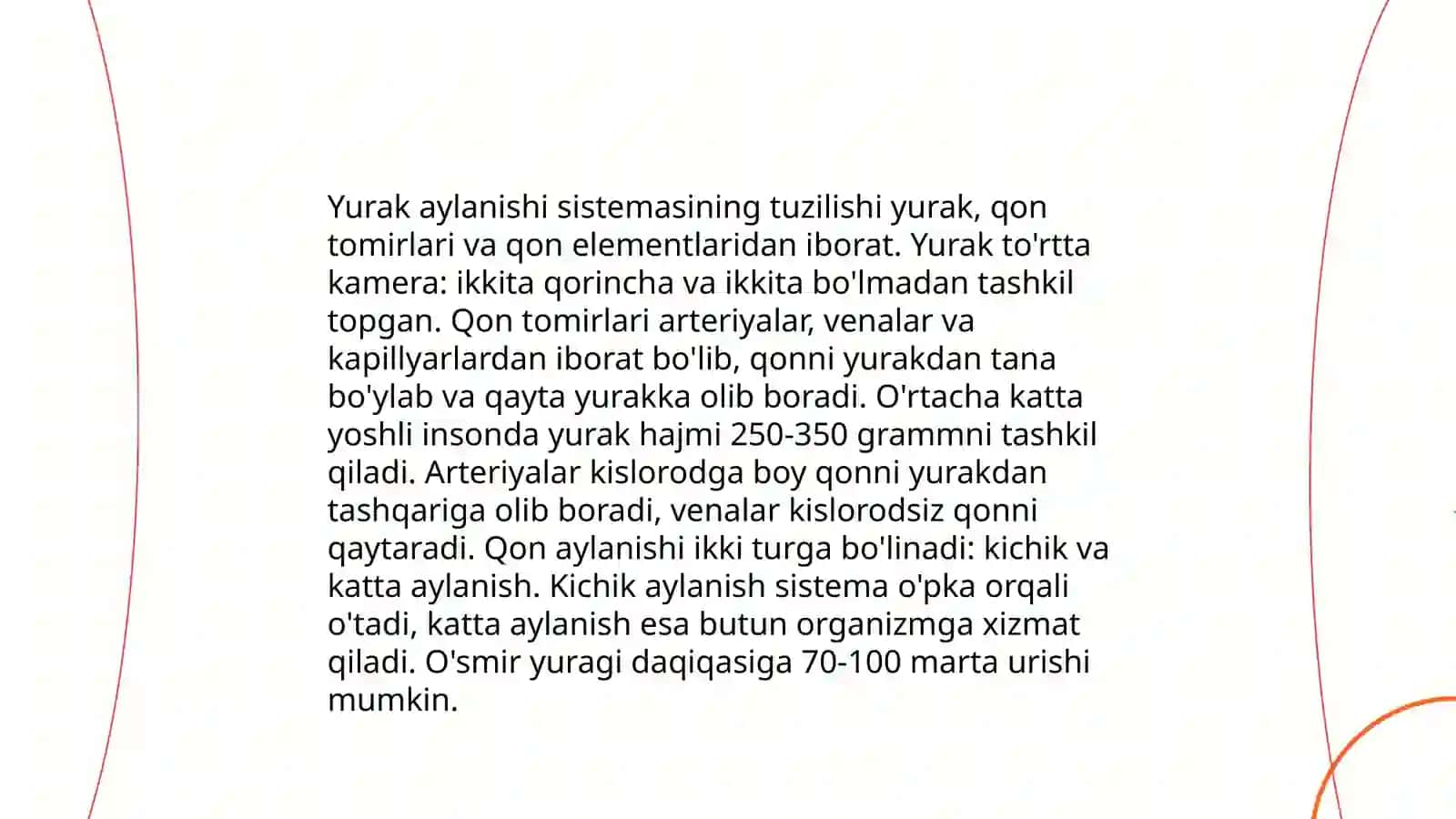 Qon aylanishi. Yurak muskullari 3
