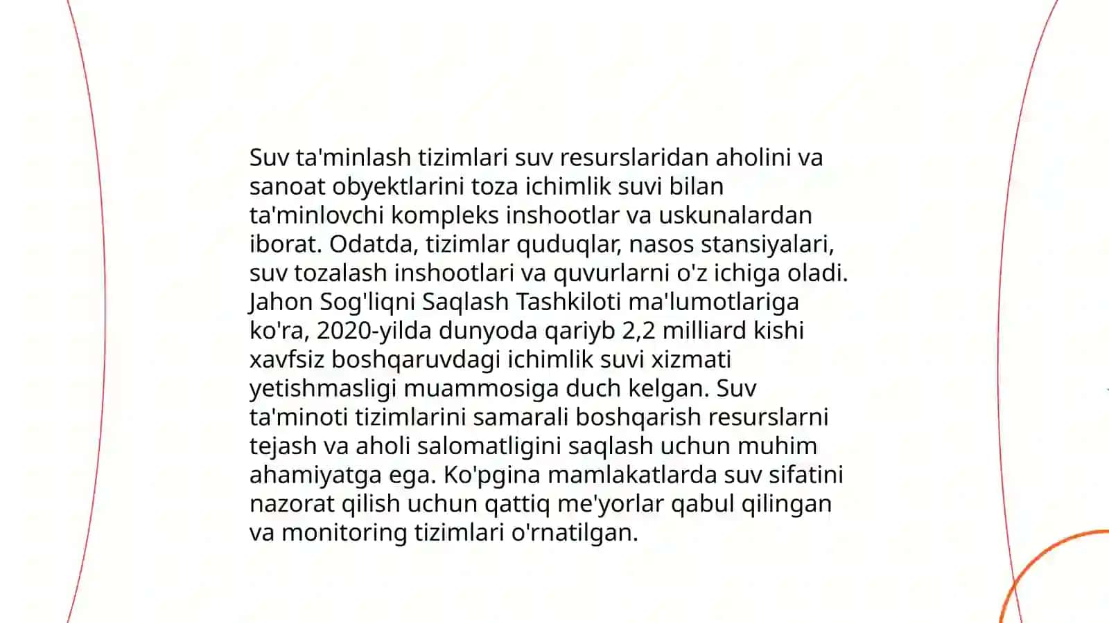 Suv taminlash manbaini taminlash 3