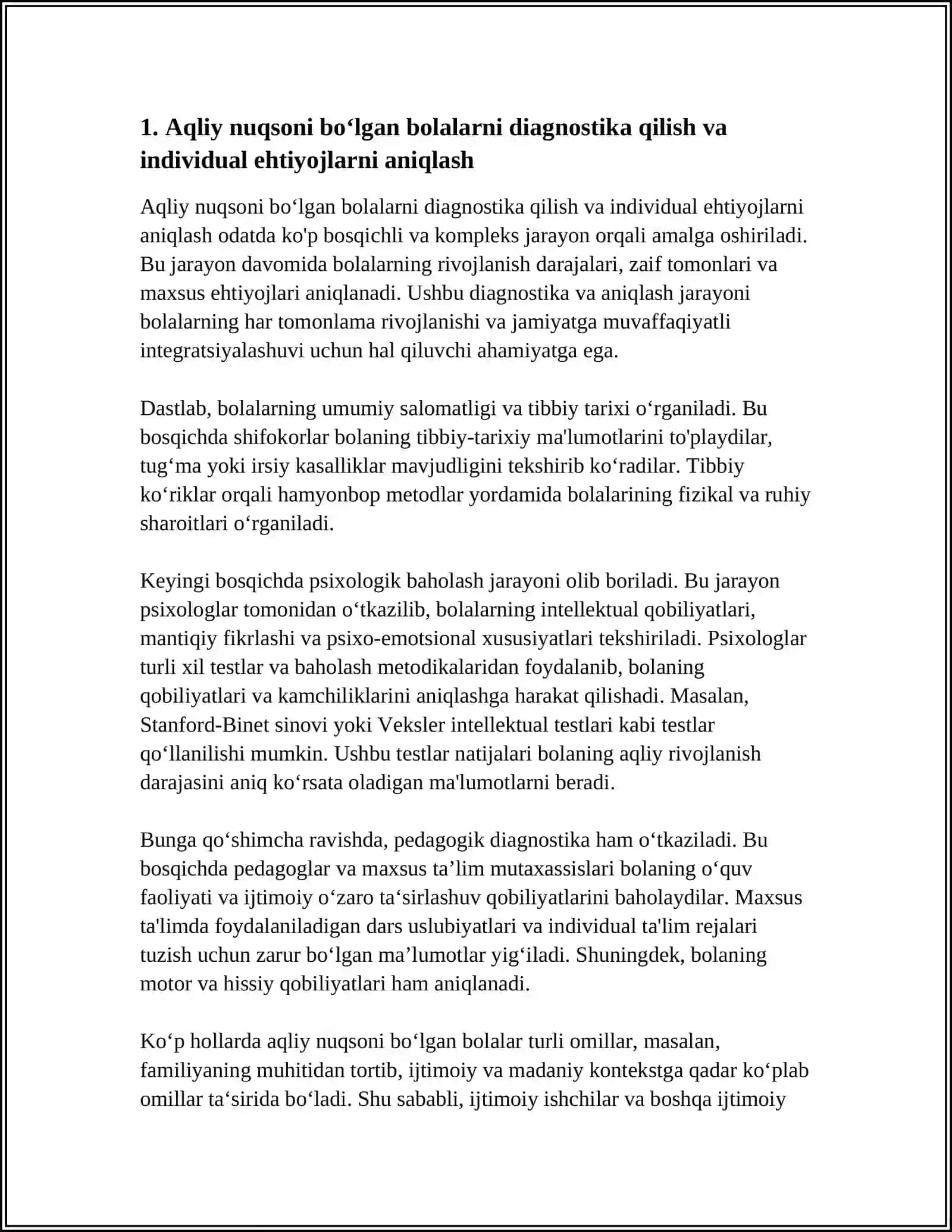 Aqliy nuqsonlari bilan ishlash usullari 3