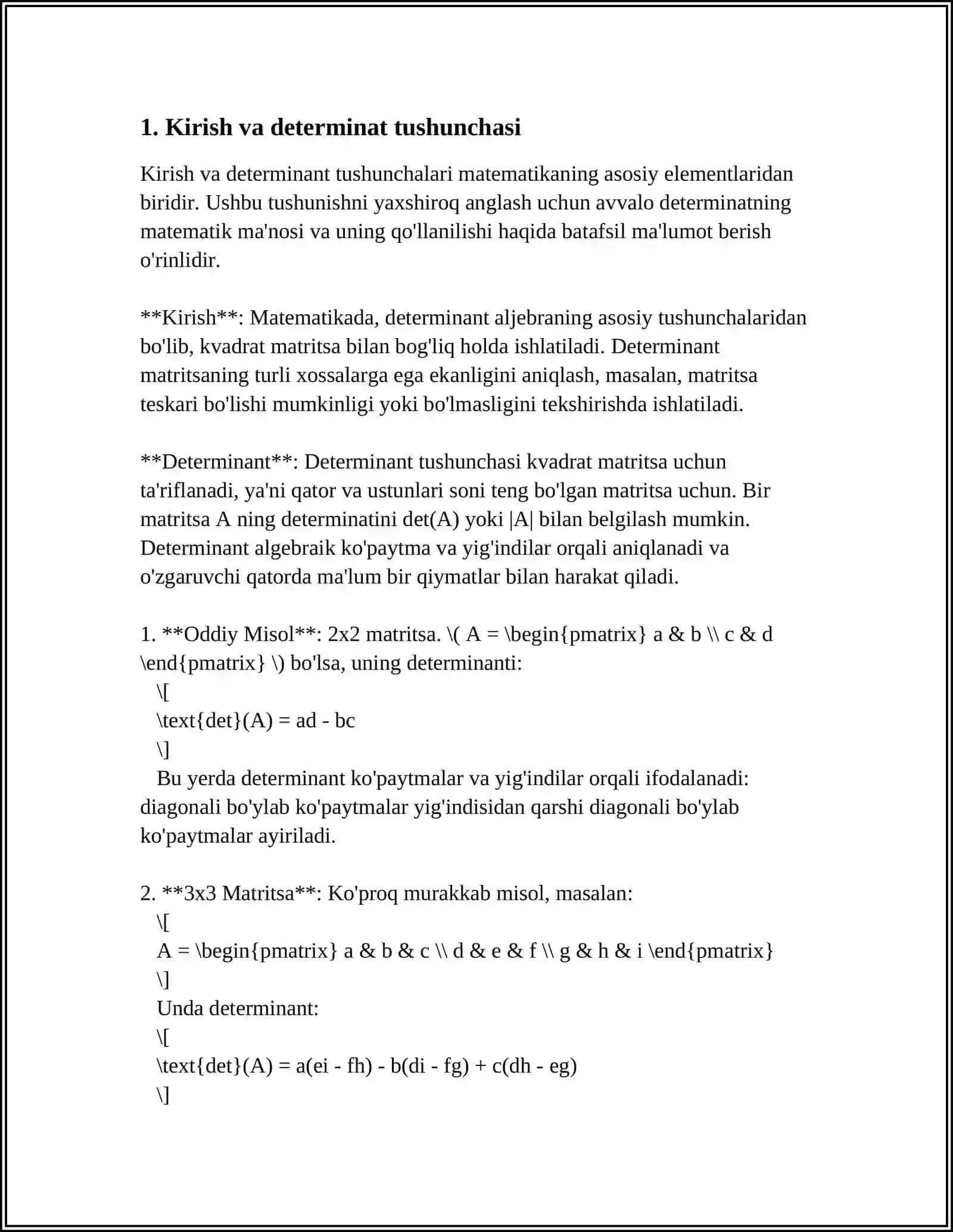 DETIRMINANTLAR NAZARIYASINI AKSIOMATIK QURISH 3