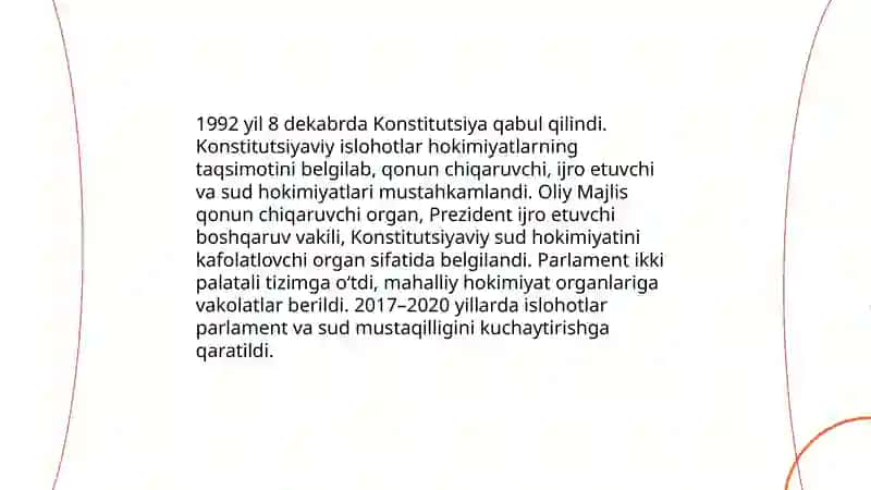 Islohotlar davlat boshqaruvining mustaqillik yillari 3