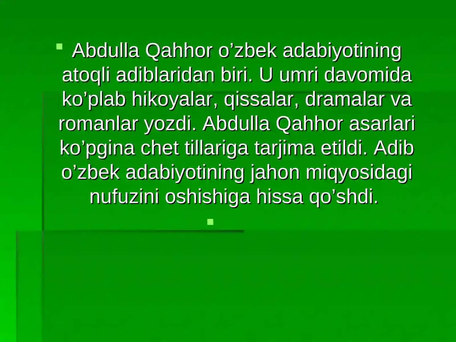 Abdulla Qahhor 3