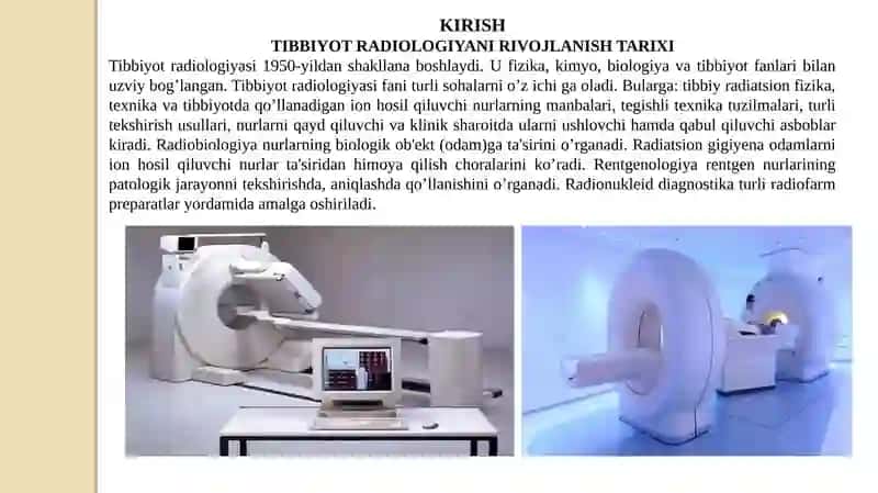 TIBBIYOT-RADIOLOGIYANI RIVOJLANISH TARIXI 3