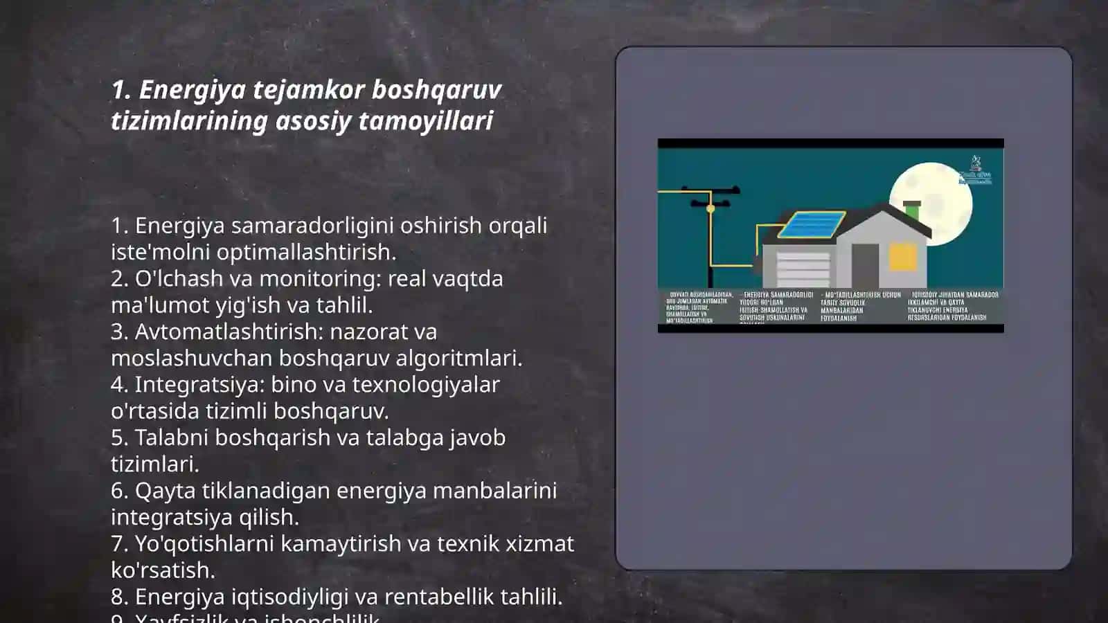 Energiya tejamkor boshqaruv tizimlari 3