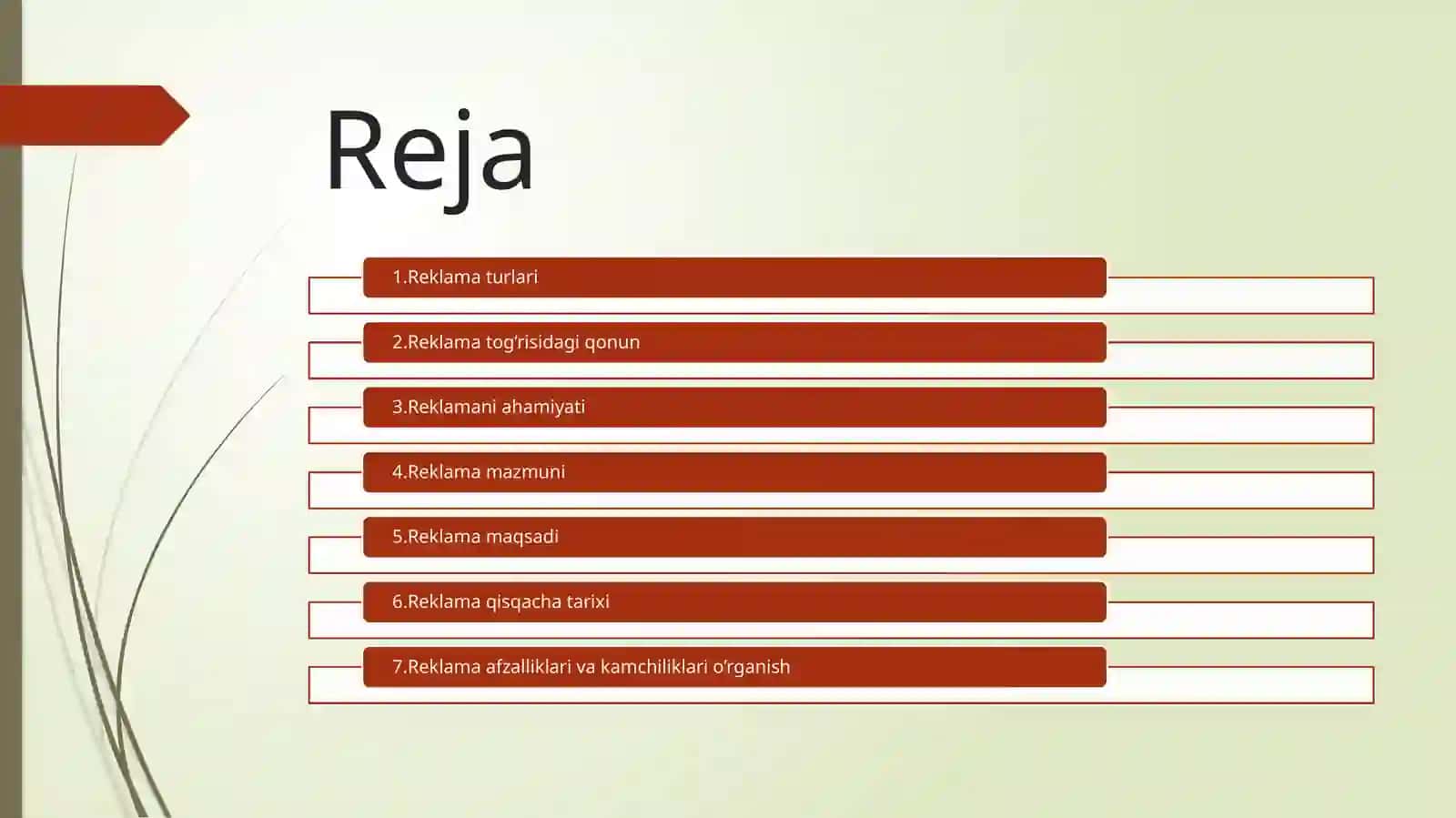REKLAMA VA UNUNG TURLARI 3