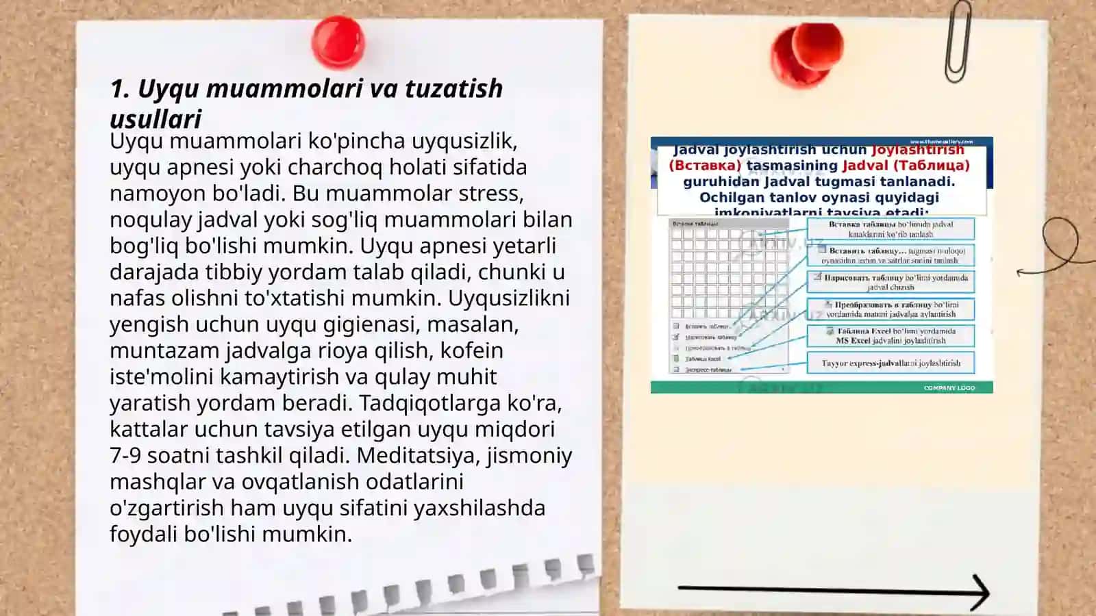 Uyqu muammolari va tuzatish usullari 3