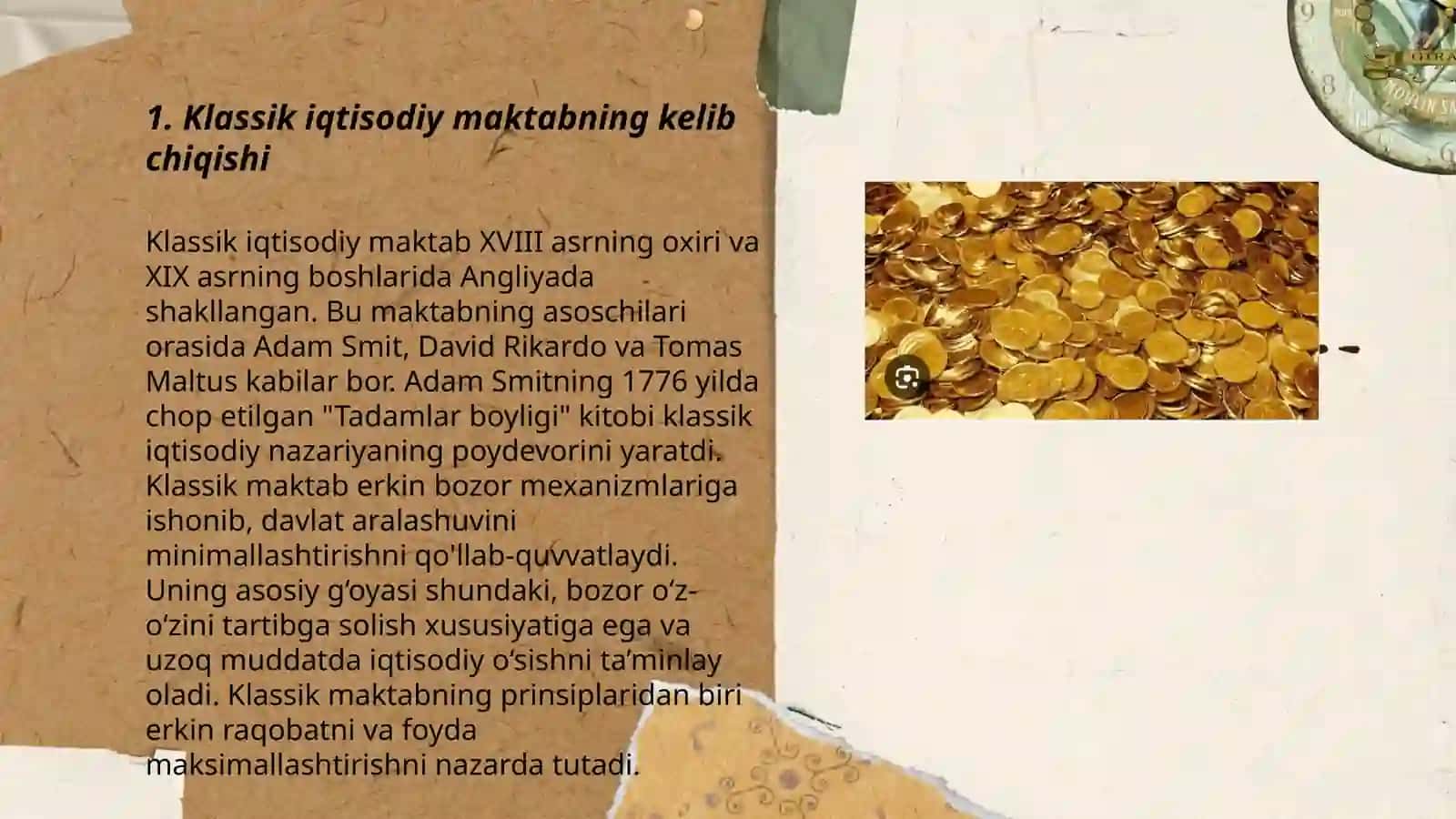 Klassik iqtisodiy maktabning shakllanish tarixi 3