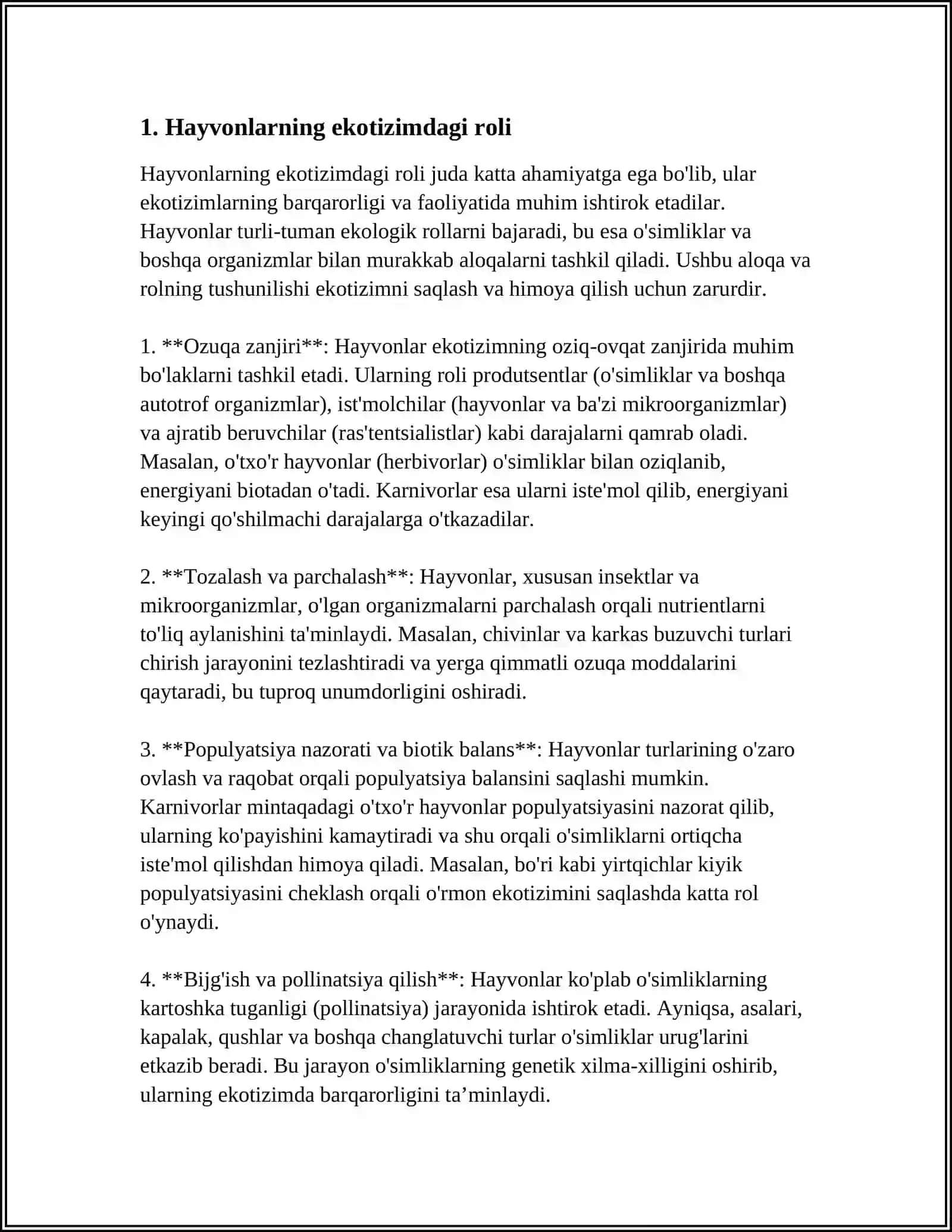 HAYVONLARNI BIASFERADAGI O‘RNI 3
