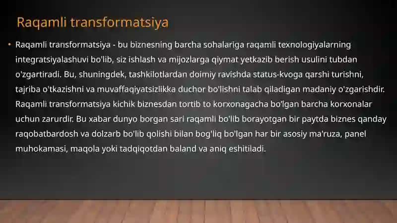 Iqtisodiyotning turli sohalarida raqamli transformatsiya 3