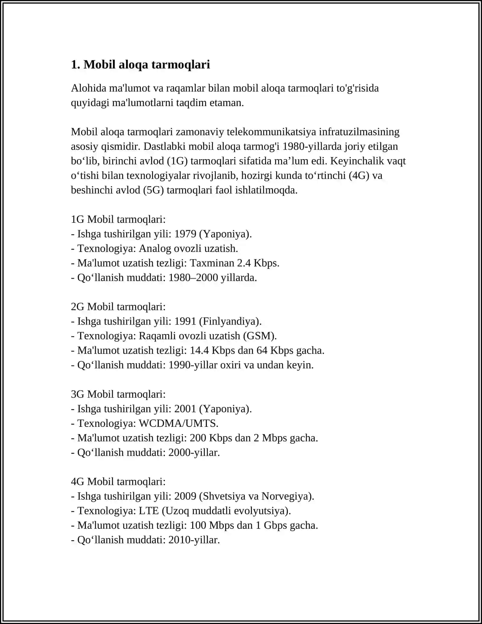 CHET DAVLATLARDA KOTAKT TARMOGʻI TURLARI 3