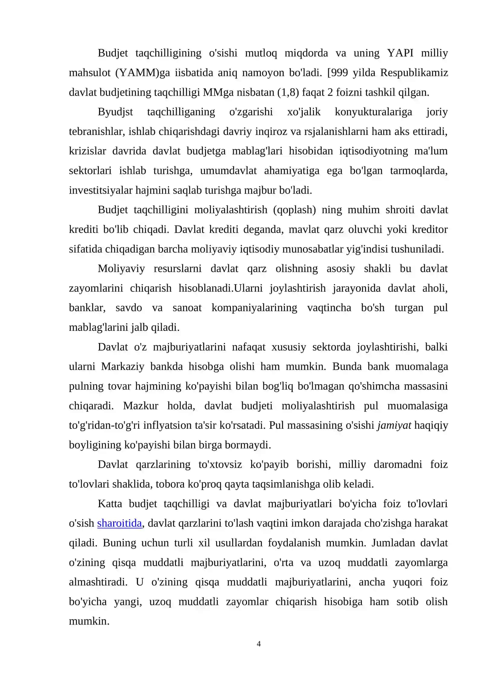 Budjet, uning shakllanishi va taqsimlanishi 3