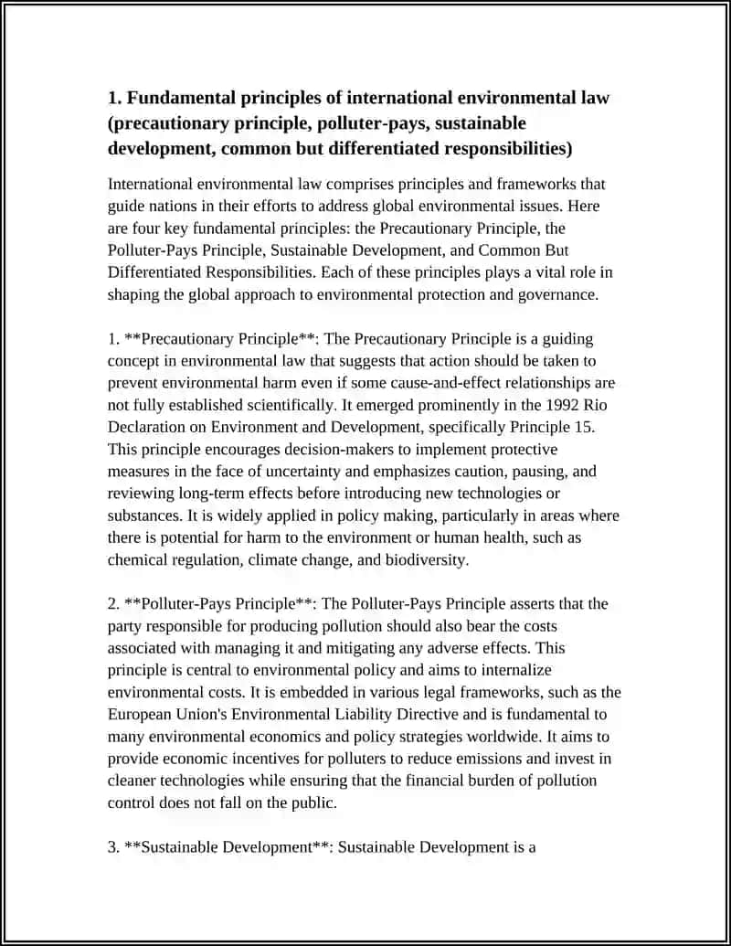 INTERNATIONAL ENVIRONMENTAL LAW 3