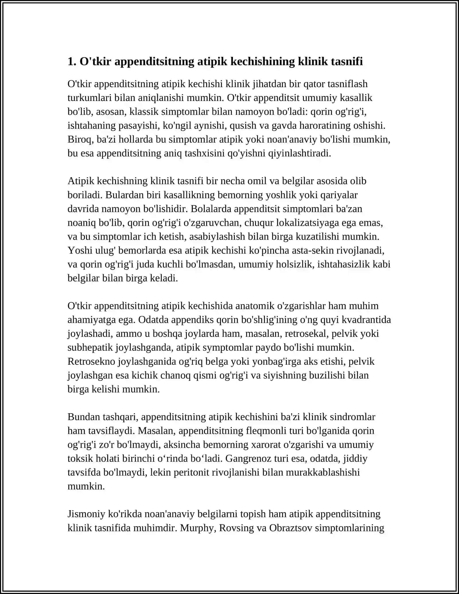 O’TKIR APPENDITSITNING ATIPIK KECHISI 3