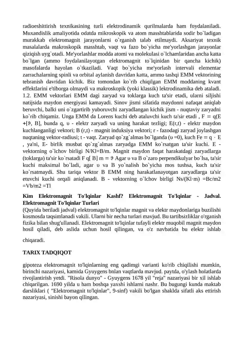 Kundalik hayotda elektromagnit nurlanish 3