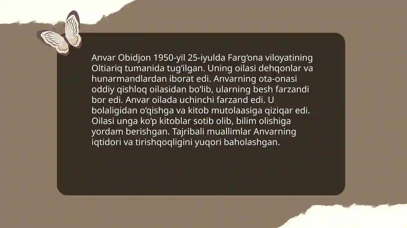 Anvar Obidjon hayoti va ijodi 3