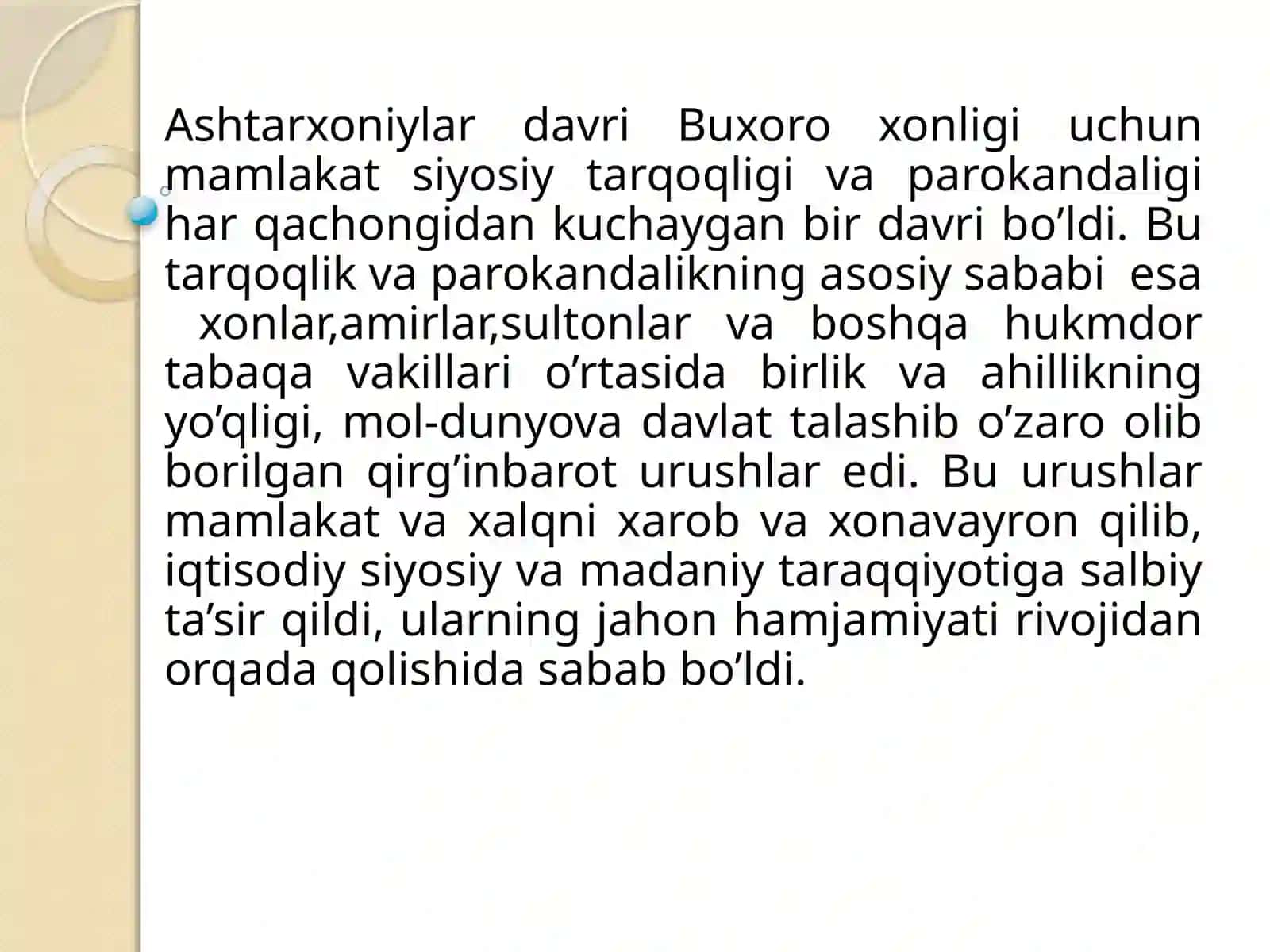 Buxoro Amirligining tashkil topishi va davlat boshqarilishi 3