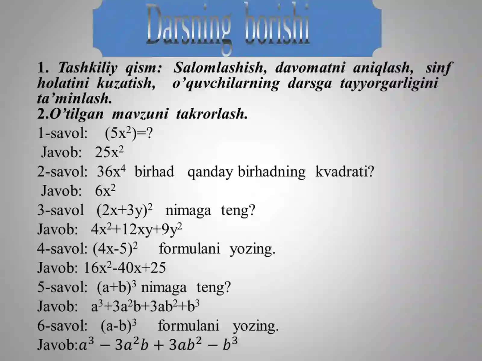 Tenglama va tengsizliklar 3