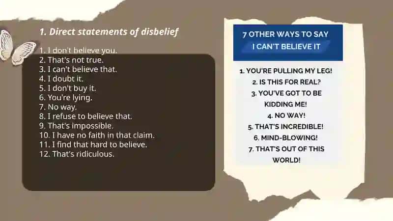 Ways to say you don't believe someone 3