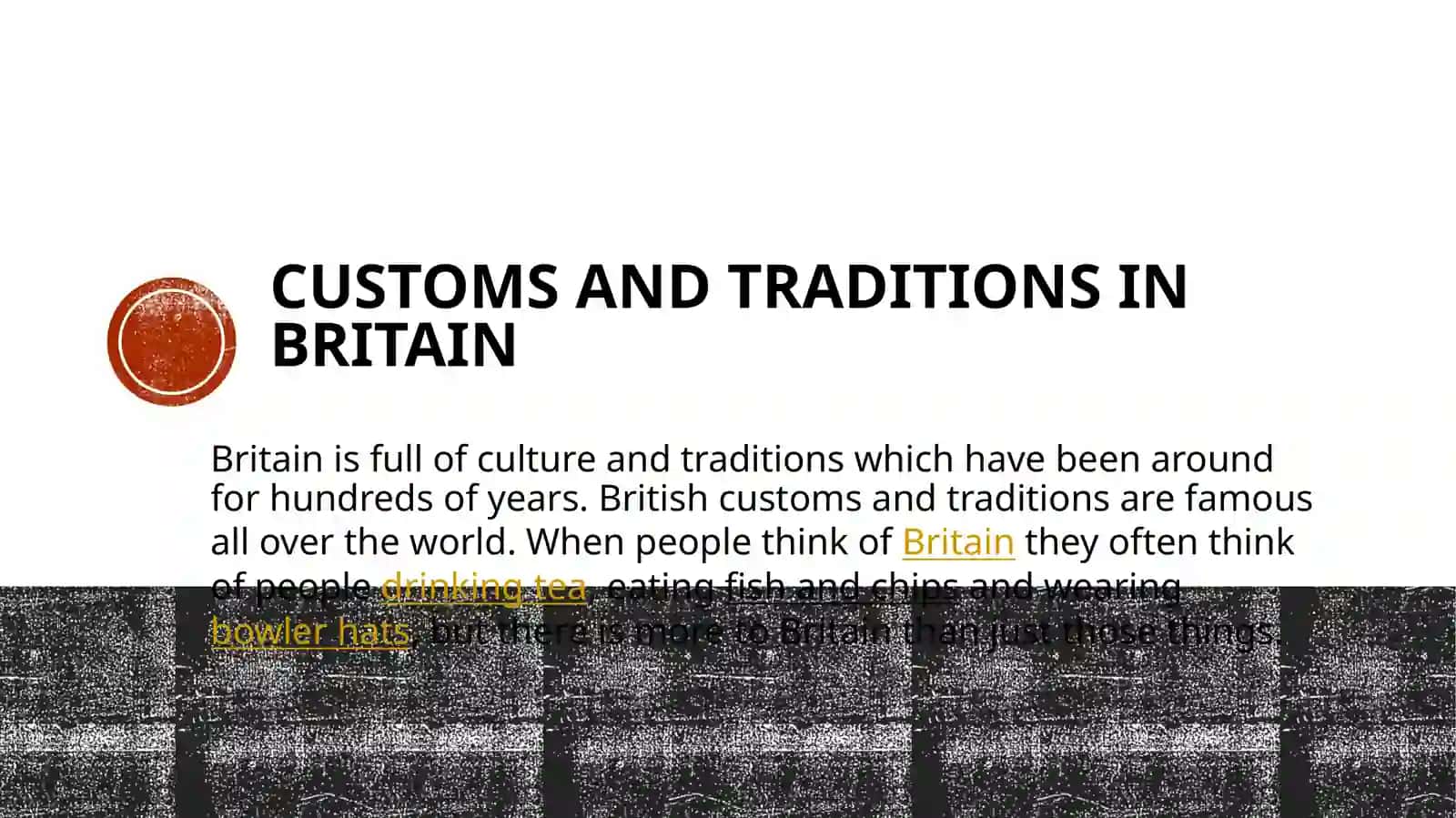 The United Kingdom. Traditions and customs 3