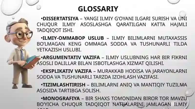 Ilmiy uslub va til xususiyatlari 3